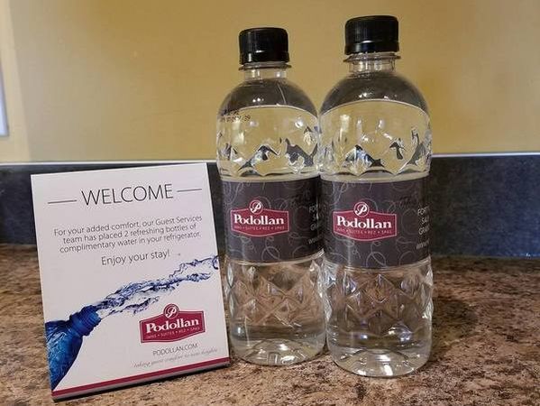 Bottled Water on Arrival at Podollan Rez-idence Fort McMurray